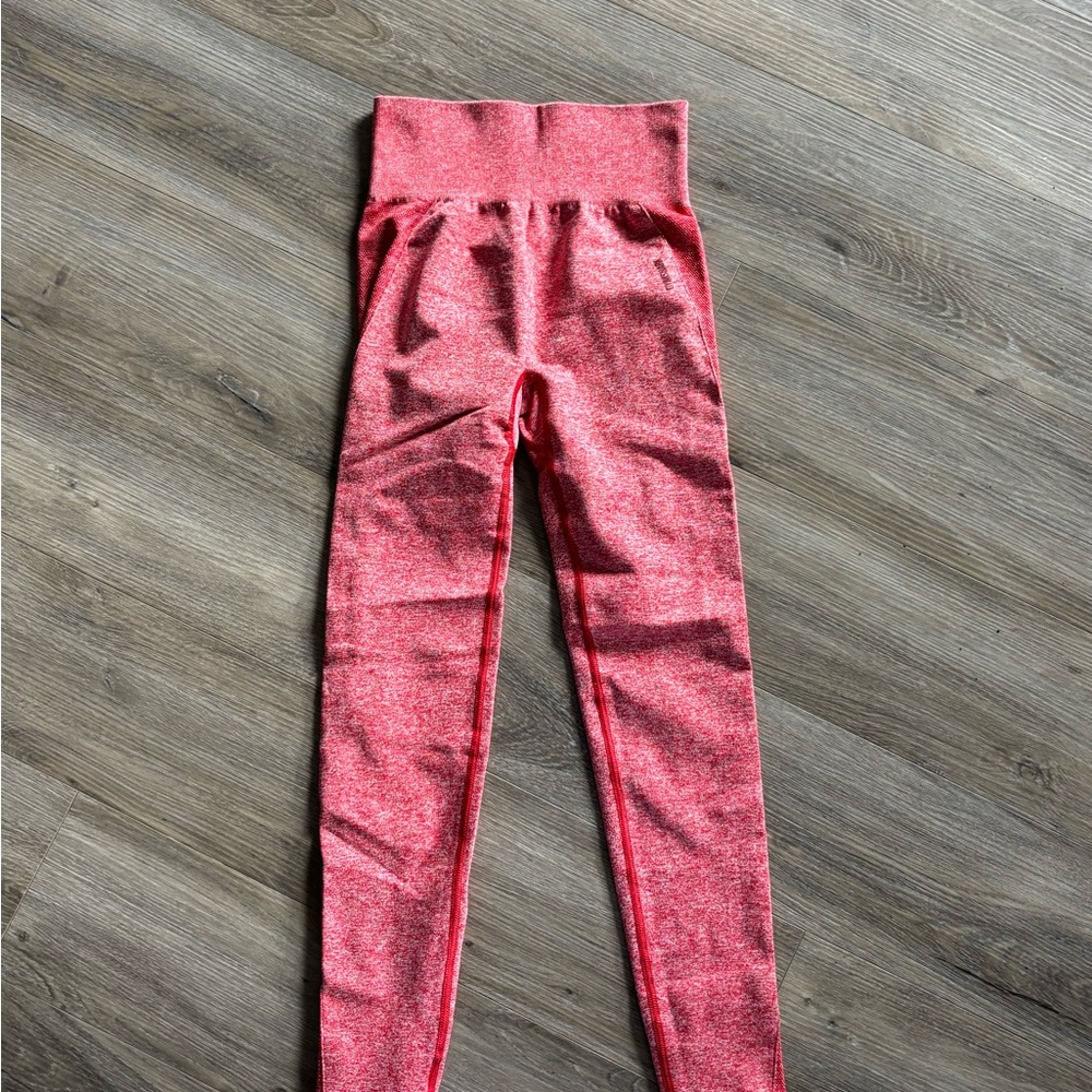 Gymshark Red Textured Leggings